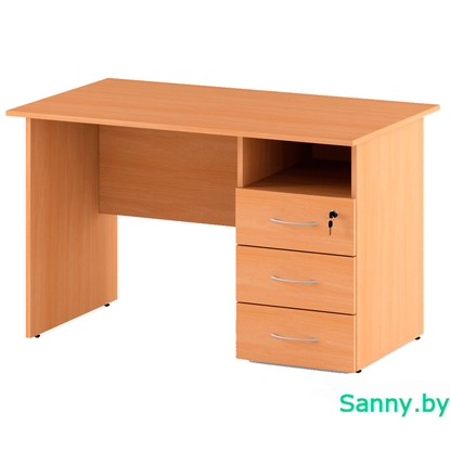 Стол однотумбовый правый С-073П                   1200х600х750 