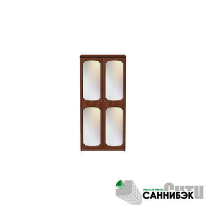 Шкаф для одежды комбинированный с зеркалами (20Н211)