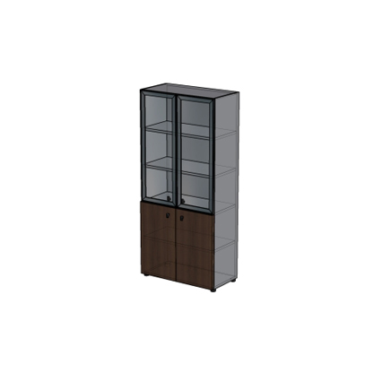 Каркас стеллажа комбинированный H032_Н640_Н261              898х430х1982 