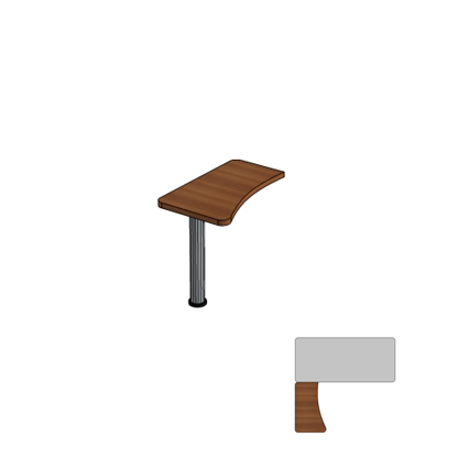 Стол приставной боковой СП9-1/1(н1)       905х560х735 