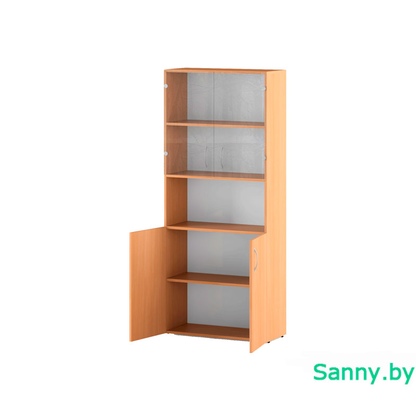 Шкаф для документов со стеклом С-215.522.S.2-2   800х355х1880 