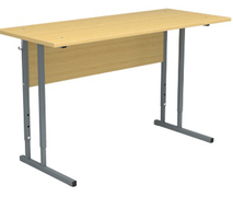 Школьная парта регулируемая 2 местная- СР-35(57)-2м