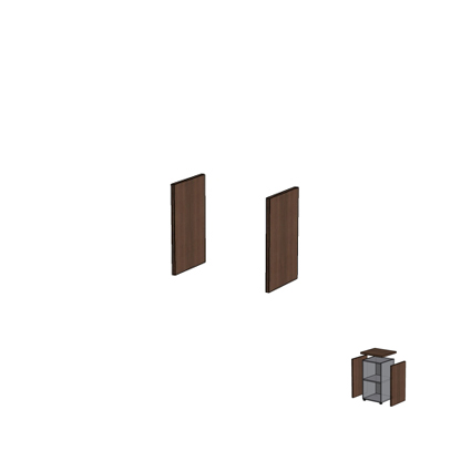 Комплект порталов боковых С001        2х25х450х787 