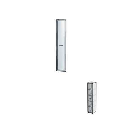 Дверь алюминиевая без замка ДШД14.07.         396х20х1984 